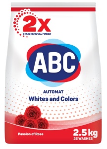 Порошок стиральный ABC Роза 2,5кг